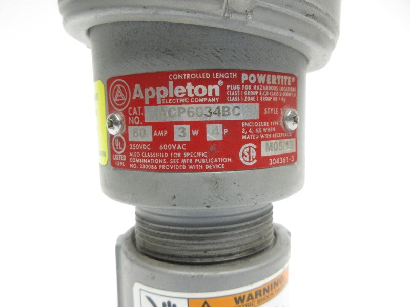 APPLETON ACP6034BC 600VAC 60A UNMP