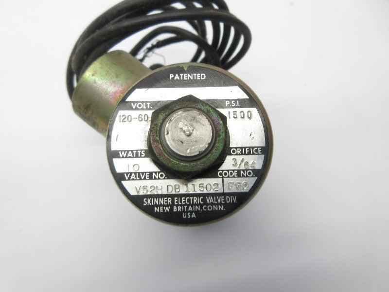 SKINNER ELECTRIC V52HDB11502 120V 1500PSI 3/64" UNMP