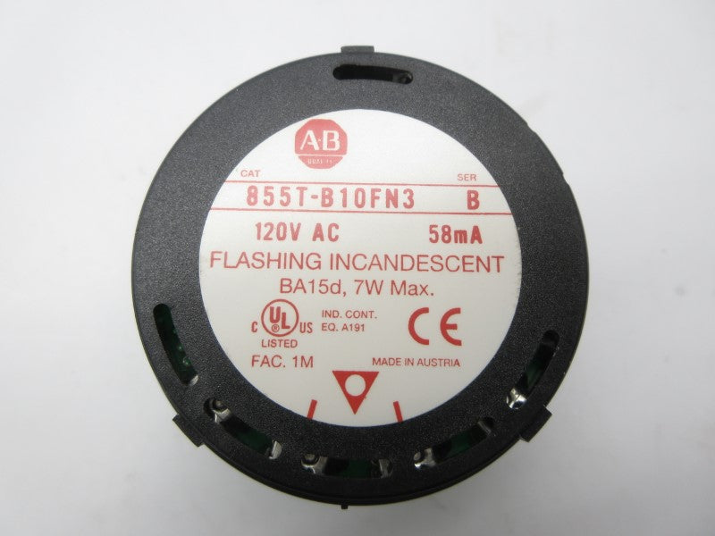 ALLEN BRADLEY 855T-B10FN3 SER. B 120VAC NSNP