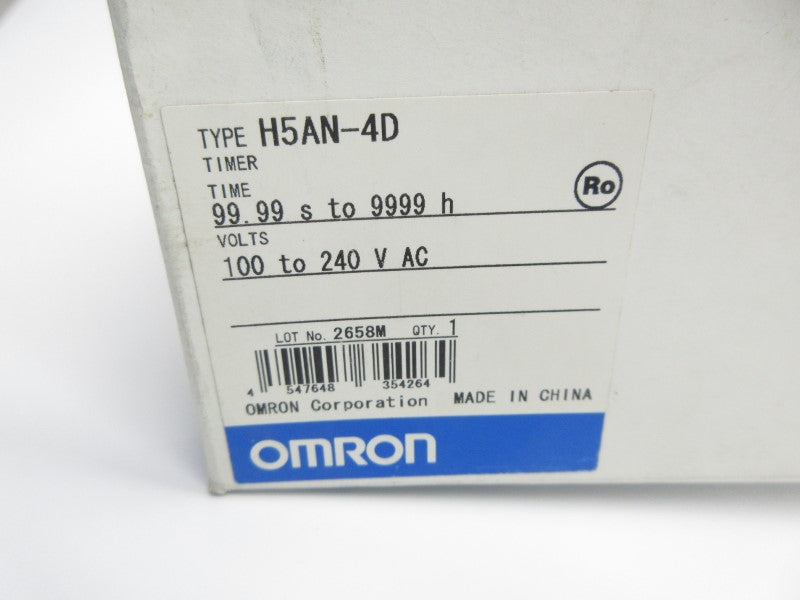 OMRON H5AN-4D 100-240VAC 99.99-9999H NSMP