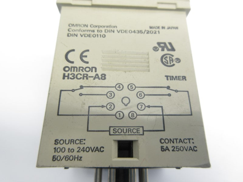OMRON H3CR-A8 100-240VAC 0-30S UNMP