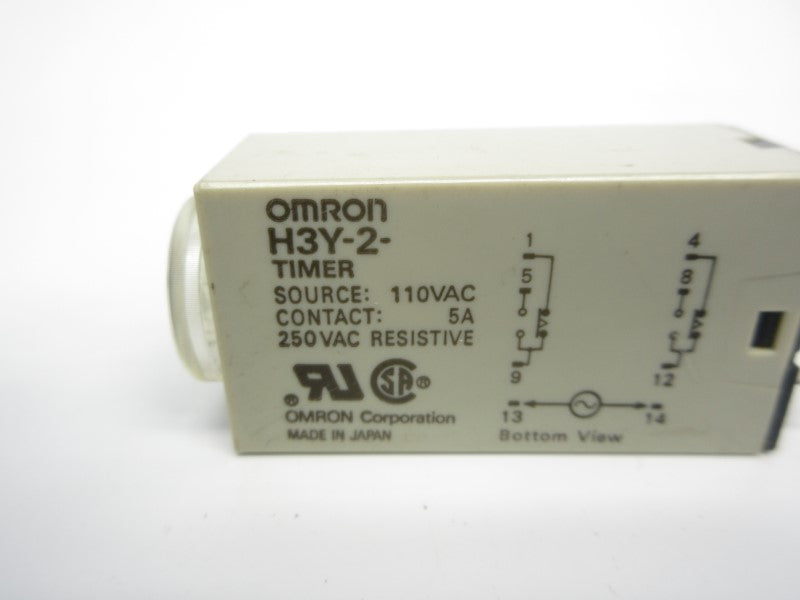 OMRON H3Y-2 110VAC 5A 0-10S UNMP