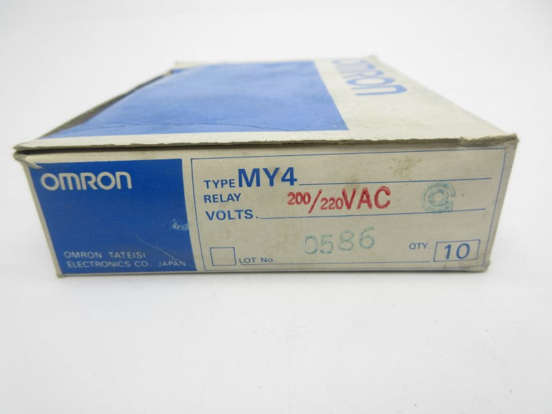 OMRON MY4 200/220VAC (PKG OF 10) NSMP