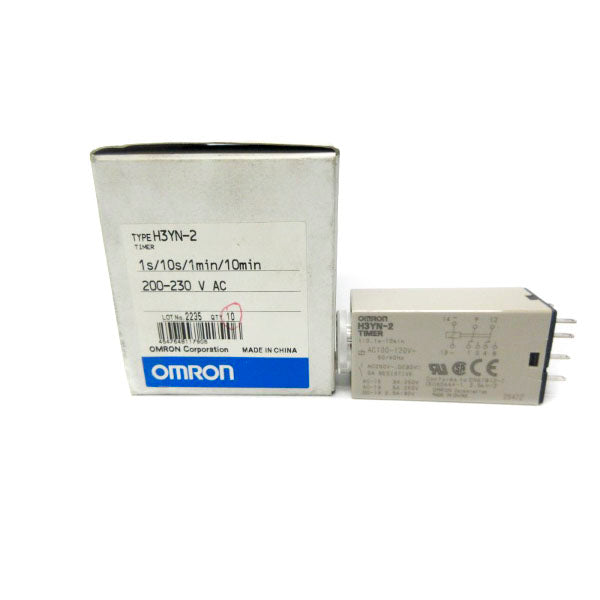 OMRON H3YN-2 200-230VAC 1S-10S/1M-10M NSMP
