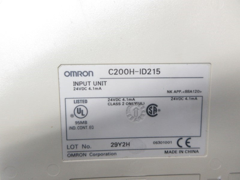 OMRON C200H-ID215 24VDC NSNP
