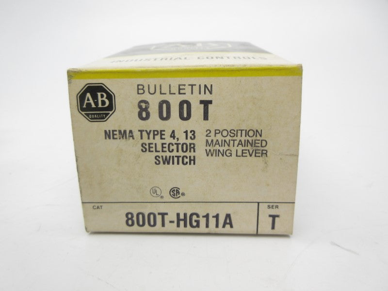 ALLEN BRADLEY 800T-HG11A SER. T (BK/YL) NSMP