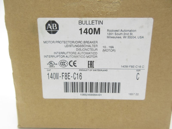 ALLEN BRADLEY 140M-FE8-C16 SER. C 10-16A NSMP