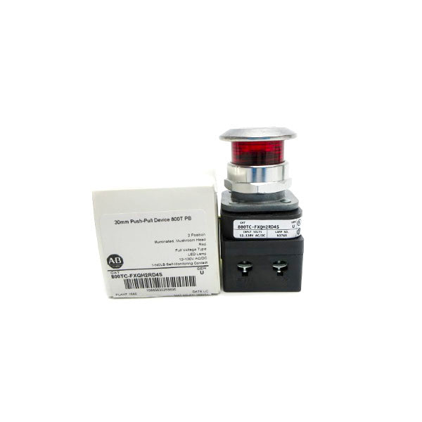 ALLEN BRADLEY 800TC-FXQH2RD4S SER. U 12-130VAC/DC (WH) NSMP