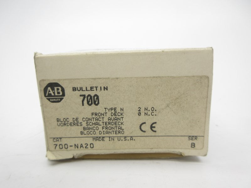 ALLEN BRADLEY 700-NA20 SER. B (GY/BL) NSMP