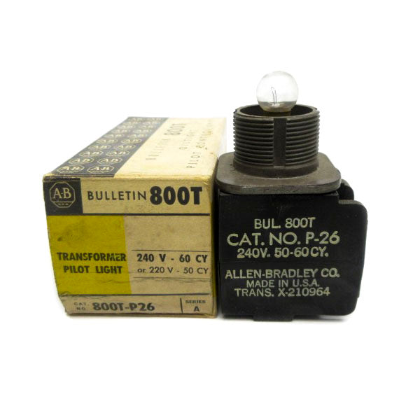 ALLEN BRADLEY 800T-P26 SER. A 220/240V (BK/YL) NSMP