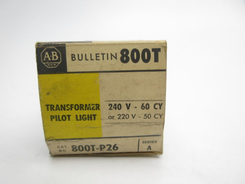 ALLEN BRADLEY 800T-P26 SER. A 220/240V (BK/YL) NSMP