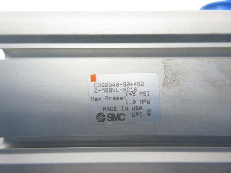 SMC CDQ2B40-30+45DZ-M9BVL-XC10 145PSI NSNP
