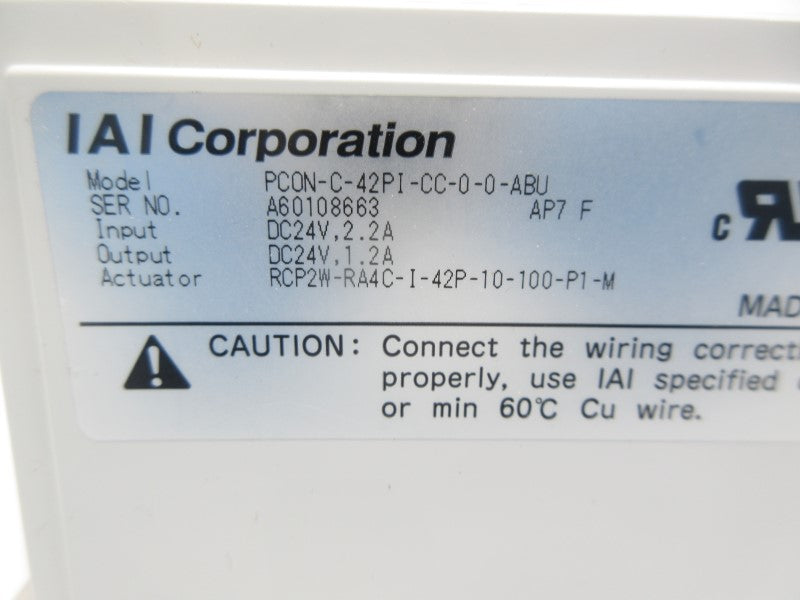 IAI PCON-C-42PI-CC-0-0-ABU 24VDC 2.2A NSNP