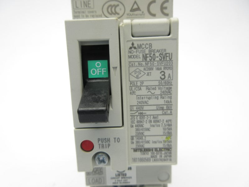 MITSUBISHI ELECTRIC NF50-SVFU2P3A 240VAC 3A NSNP