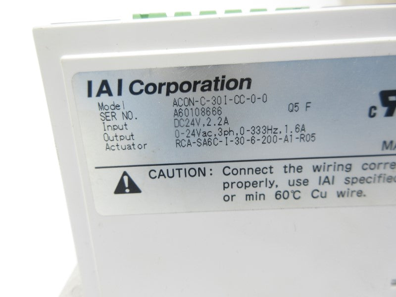 IAI ACON-C-30I-CC-0-0 24VDC 2.2A NSNP