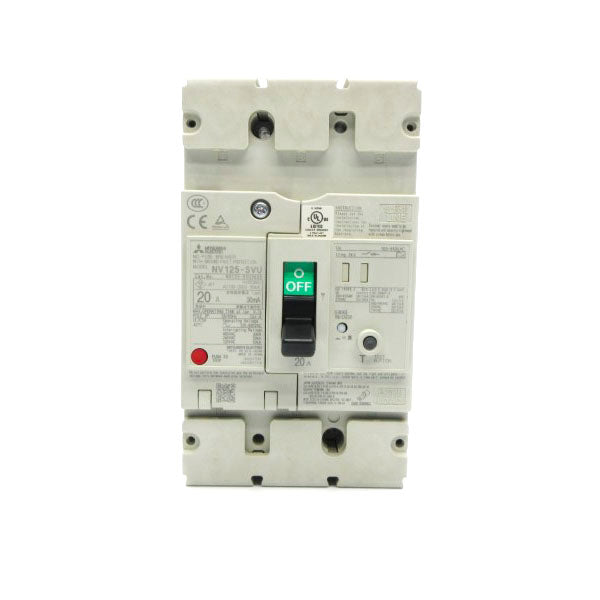 MITSUBISHI ELECTRIC NV125-SVU3P20A30 100-200VAC 20A NSNP