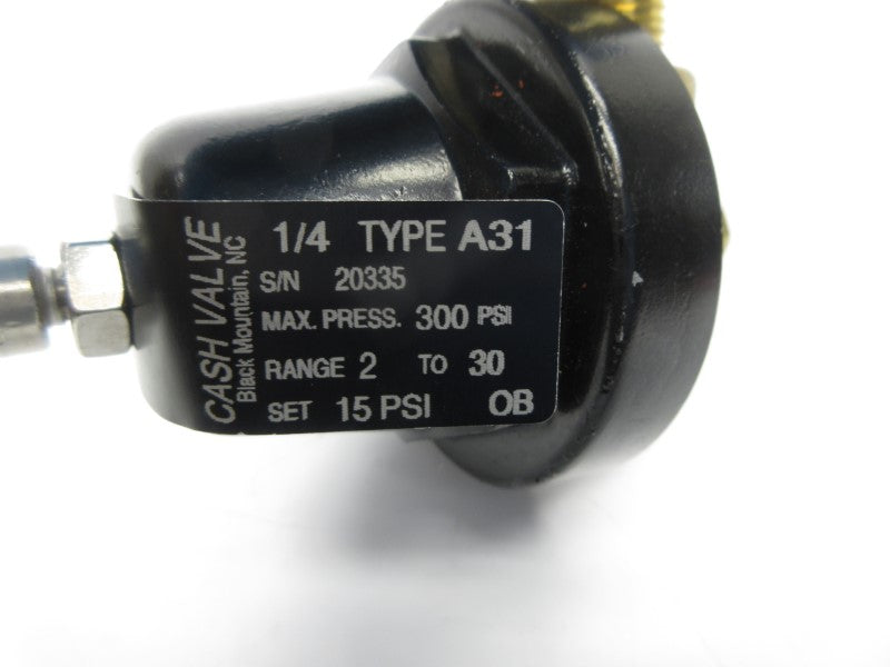 CASH VALVE A31 2-30PSI 1/4" NSNP