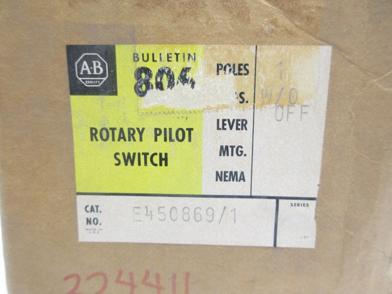 ALLEN BRADLEY E450869/1 (BR/YL) NSMP