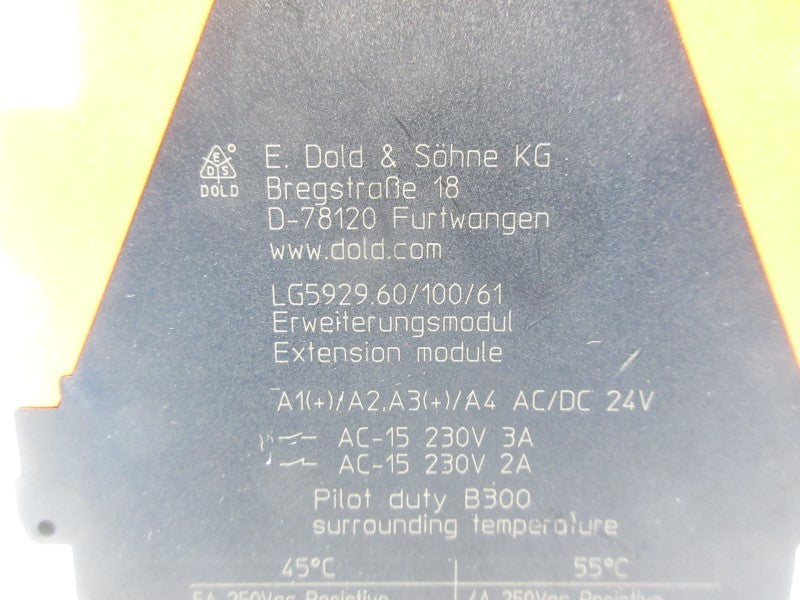 E. DOLD & SOHNE LG5929.60/100/61 24VAC/DC 3A NSNP