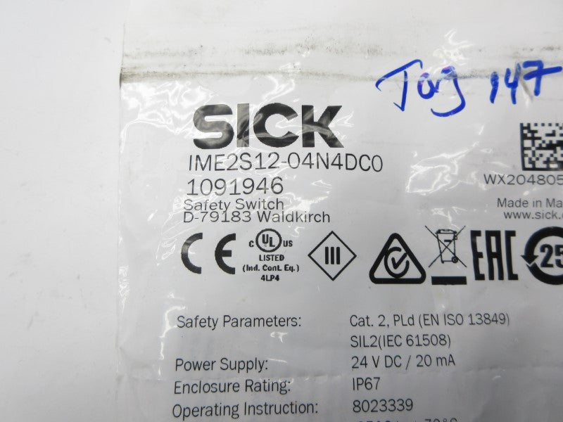 SICK IME2S12-04N4DC0 1091946 24VDC NSMP