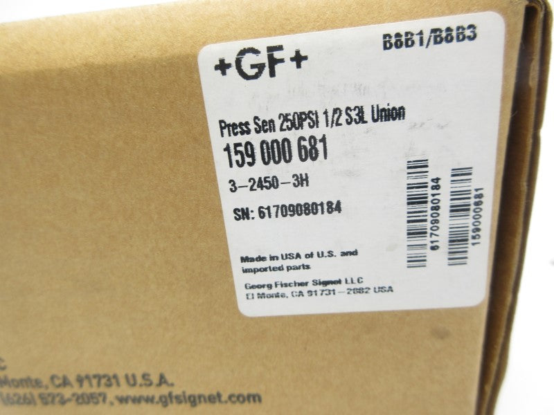 GEORG FISCHER 159000681 3-2450-3H 250PSI NSMP