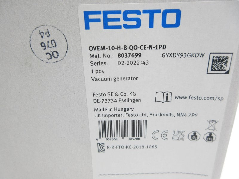 FESTO OVEM-10-H-B-QO-CE-N-1PD 8037699 NSMP
