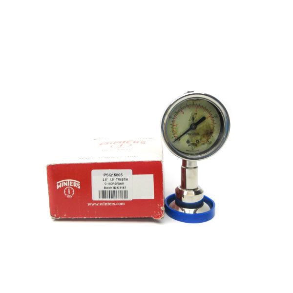 WINTERS PSQ15805 0-160PSI 2.5" NSMP