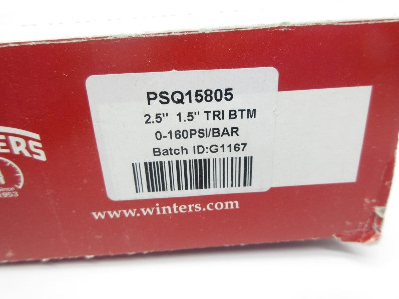 WINTERS PSQ15805 0-160PSI 2.5" NSMP