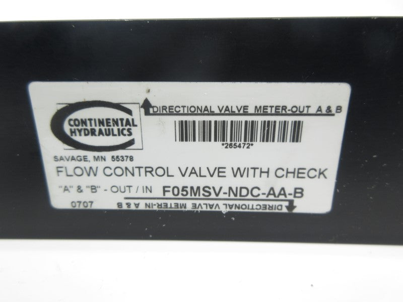 CONTINENTAL HYDRAULICS F05MSV-NDC-AA-B NSNP