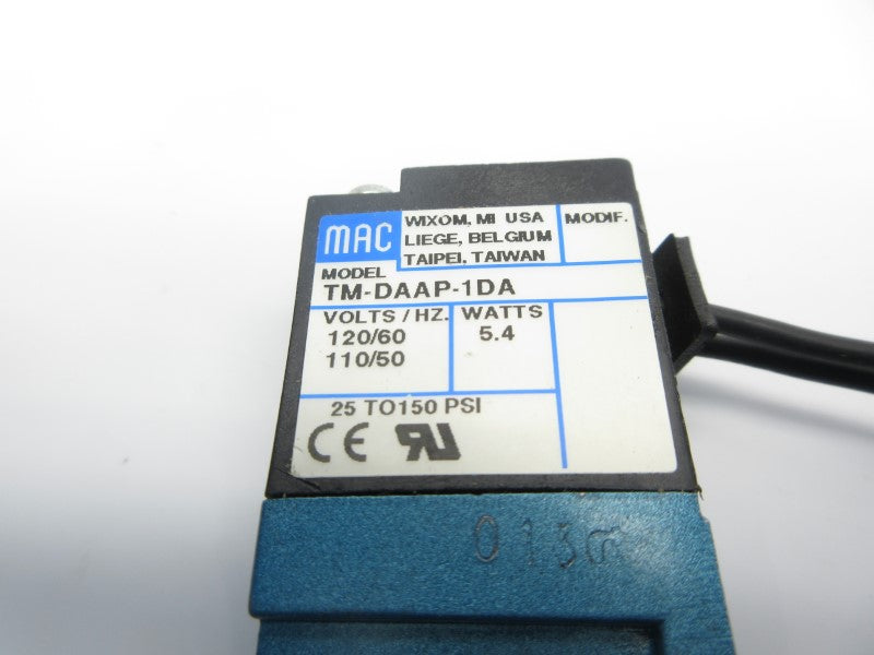 MAC TM-DAAP-1DA 110/120V 25-150PSI NSNP