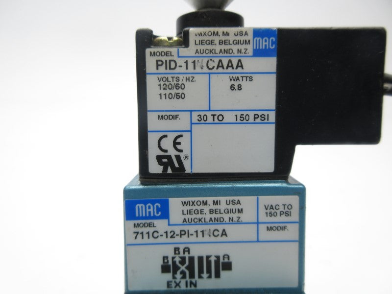 MAC 711C-12-PI-111CA 110/120V 30-150PSI UNMP
