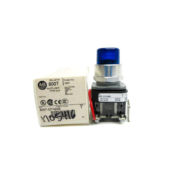 ALLEN BRADLEY 800T-QTH24B SER. T 24VAC/DC (WH) NSMP