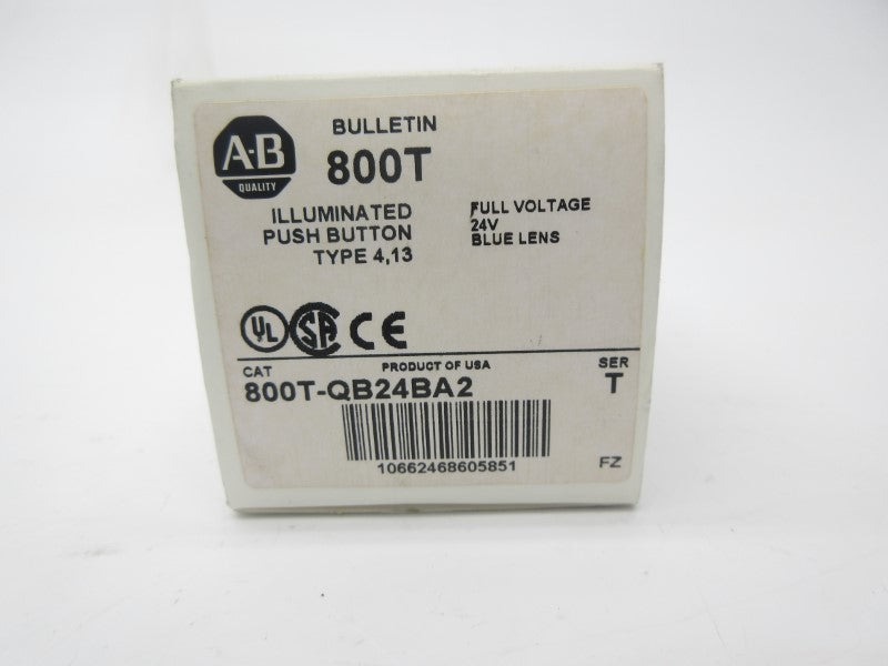 ALLEN BRADLEY 800T-QB24BA2 SER. T 24VAC/DC (WH) NSMP