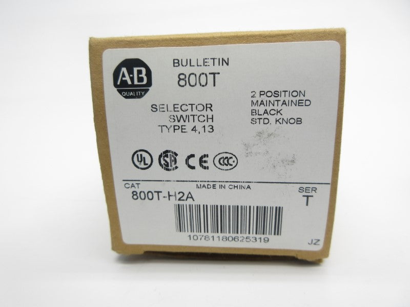 ALLEN BRADLEY 800T-H2A SER. T (BR/WH) NSMP