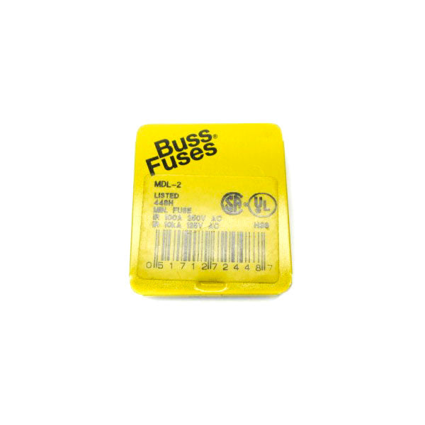 BUSSMANN MDL-2 250VAC 2A (PKG OF 5) NSFS