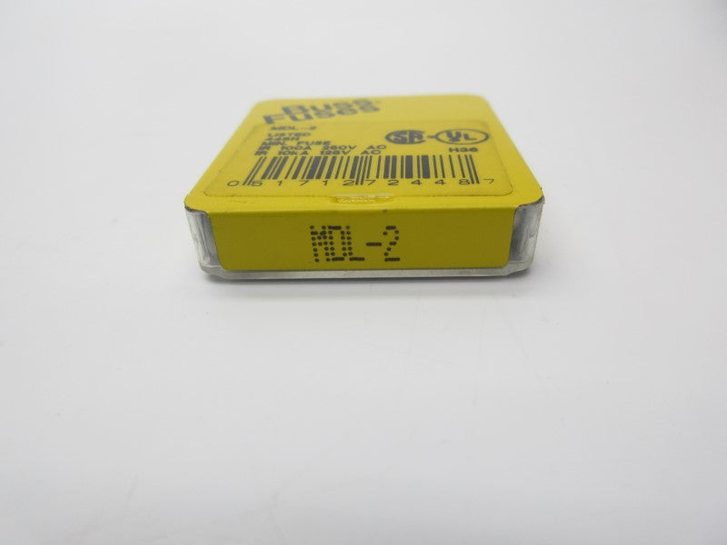 BUSSMANN MDL-2 250VAC 2A (PKG OF 5) NSFS