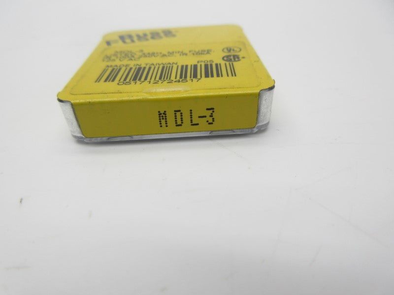 BUSSMANN MDL-3 250VAC 3A (PKG OF 5) NSFS