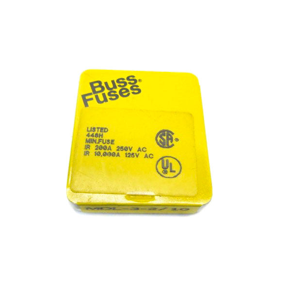 BUSSMANN MDL-3-2/10 250VAC 3-2/10A (PKG OF 5) NSFS