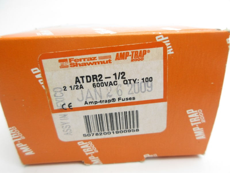 FERRAZ SHAWMUT ATDR2-1/2 600VAC 2-1/2A (PKG OF 100) NSMP