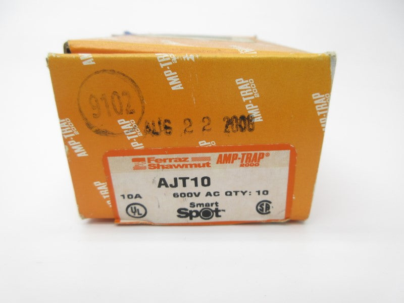 FERRAZ SHAWMUT AJT10 600VAC 10A (PKG OF 10) (ORANGE) NSMP