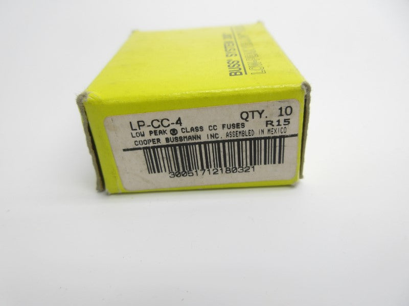 BUSSMANN LP-CC-4 600VAC 4A (PKG OF 10) NSMP