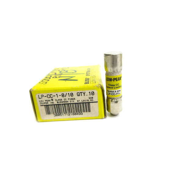 BUSSMANN LP-CC-1-8/10 600VAC 1-8/10A (PKG OF 10) NSMP
