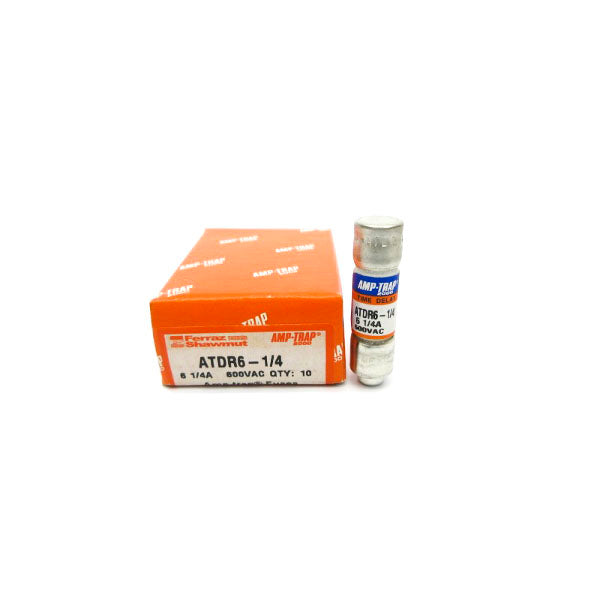 FERRAZ SHAWMUT ATDR6-1/4 600VAC 6-1/4A (PKG OF 10) NSMP