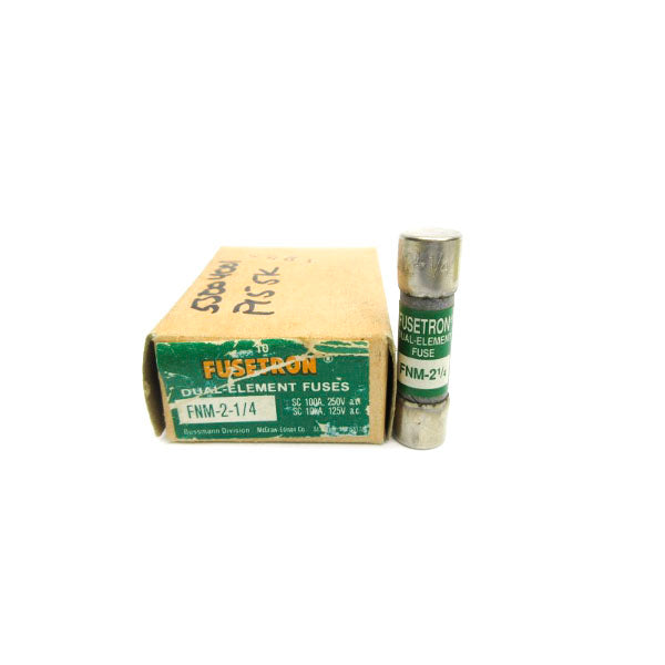 BUSSMANN FNM-2-1/4 250VAC 2-1/4A (PKG OF 10) NSMP