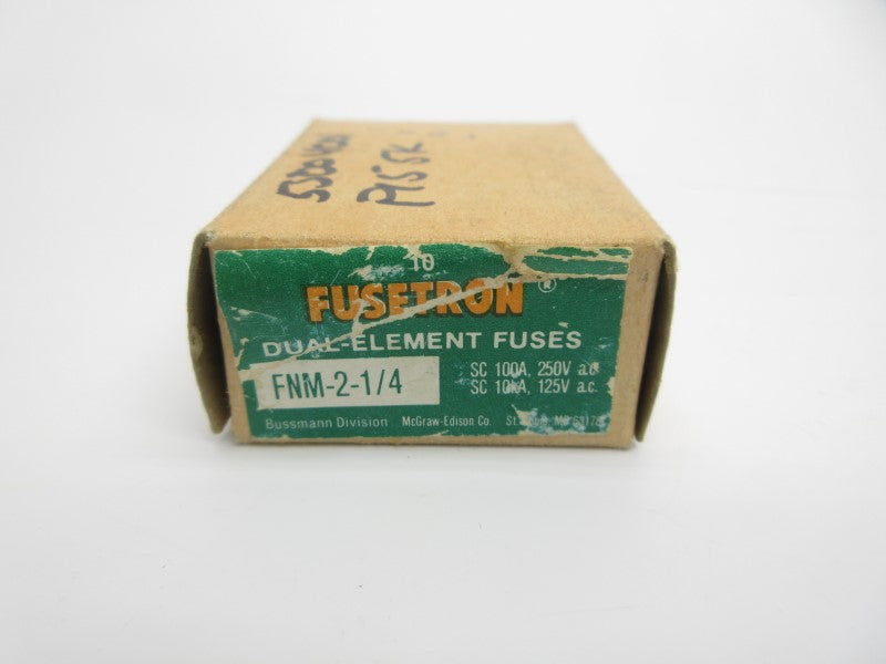 BUSSMANN FNM-2-1/4 250VAC 2-1/4A (PKG OF 10) NSMP