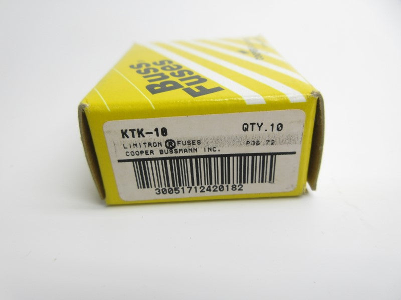 BUSSMANN KTK-10 600V 10A (PKG OF 10) NSMP