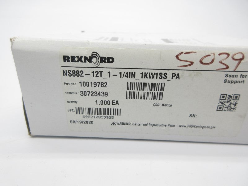 REXNORD NS882-12T 10019782 NSMP