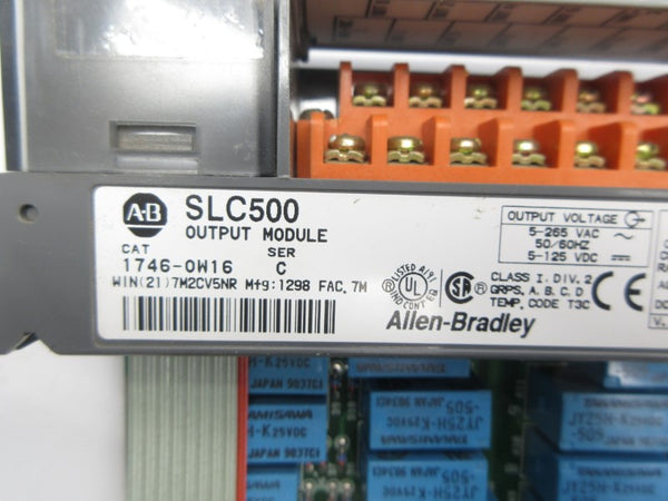ALLEN BRADLEY 1746-OW16 SER. C 5-265VAC NSNP