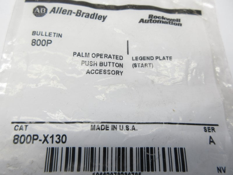 ALLEN BRADLEY 800P-X130 SER. A NSMP