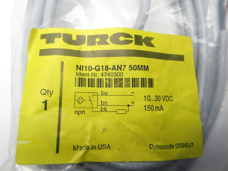 TURCK NI10-G18-AN750MM 4740300 10-30VDC NSMP
